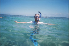 lori snorkling